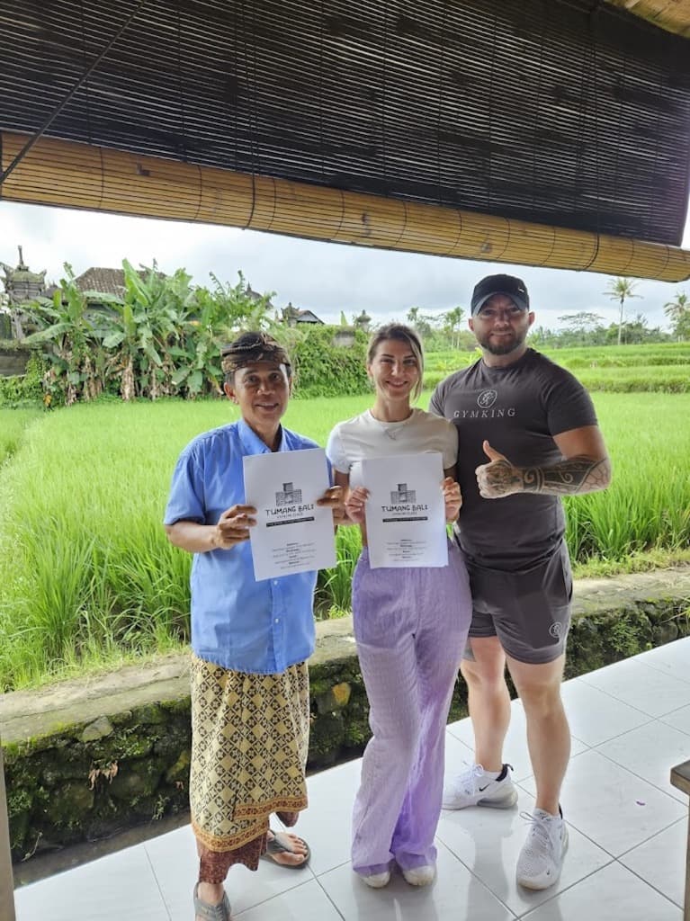Chef and Guests with Certificates